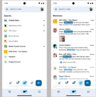 نسخه جدید Google Chat