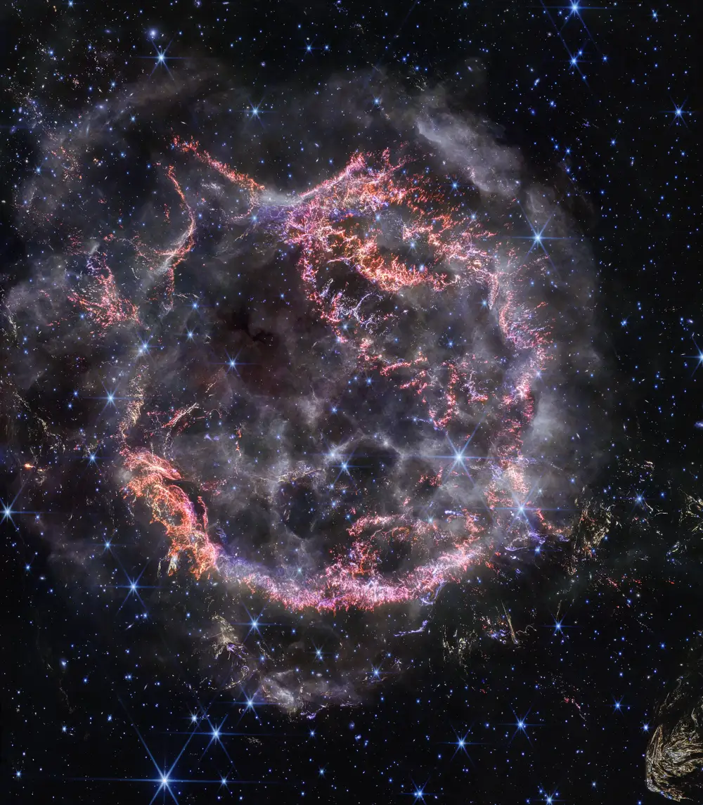 ثبت لحطه‌ مرگ یک ستاره توسط تلسکوپ فضایی جیمز وب