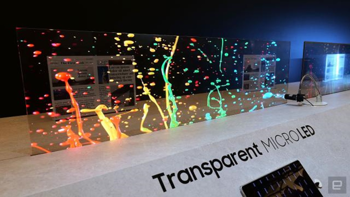 سامسونگ از اولین تلویزیون های شفاف و میکرو LED جهان رونمایی کرد