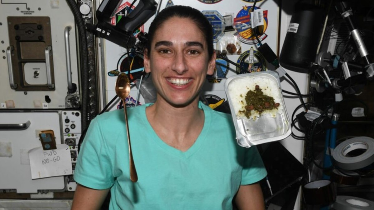 چاشت اولین قرمه سبزی در فضا توسط یاسمین مقبلی [+عکس]