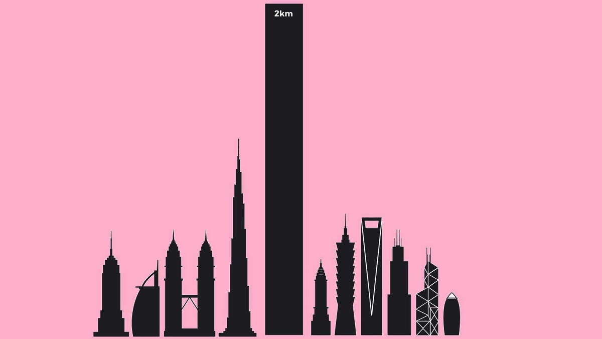 عربستان به دنبال ساخت بلندترین برج جهان به ارتفاع ۲۰۰۰ متر است