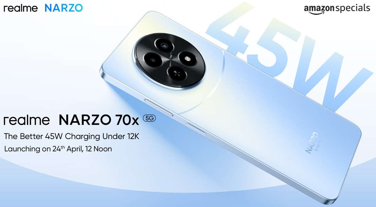 تاریخ عرضه و مشخصات کلیدی Realme Narzo 70x 5G فاش شد