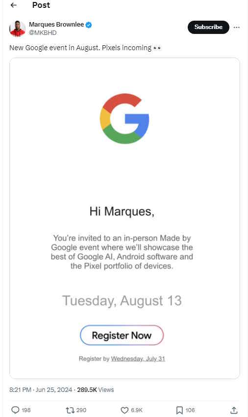 رویداد Made by Google 2024