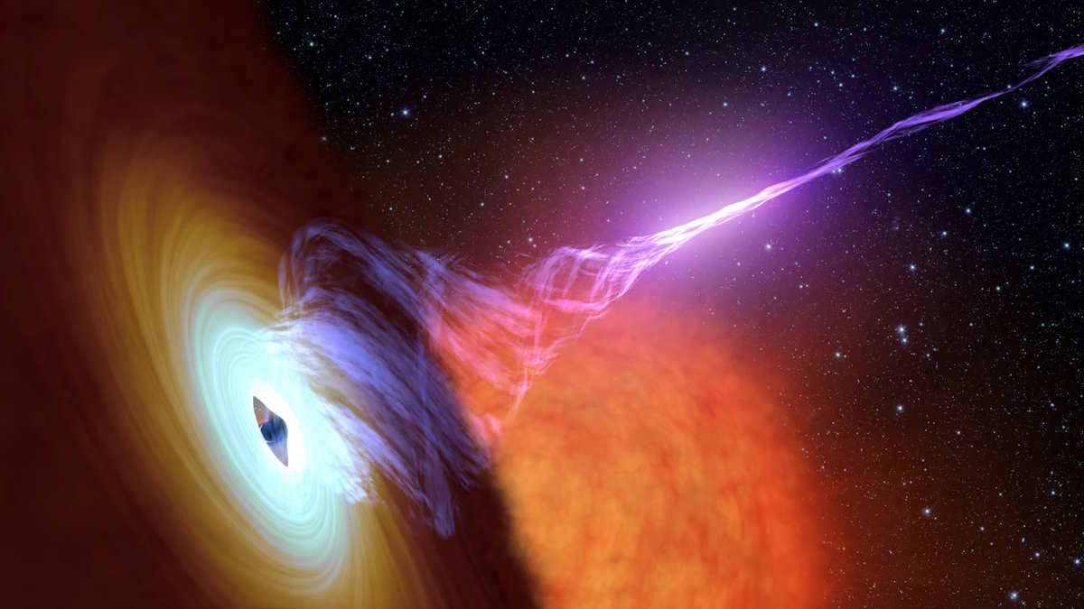 دانشمندان گلوله‌های آتشین پلاسمایی که از سیاه‌چاله‌ها به فضا پرتاب می‌شوند را بازسازی کردند