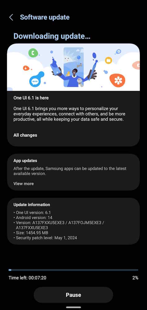 ویژگی‌های آپدیت One UI 6.1 برای گوشی Galaxy A13