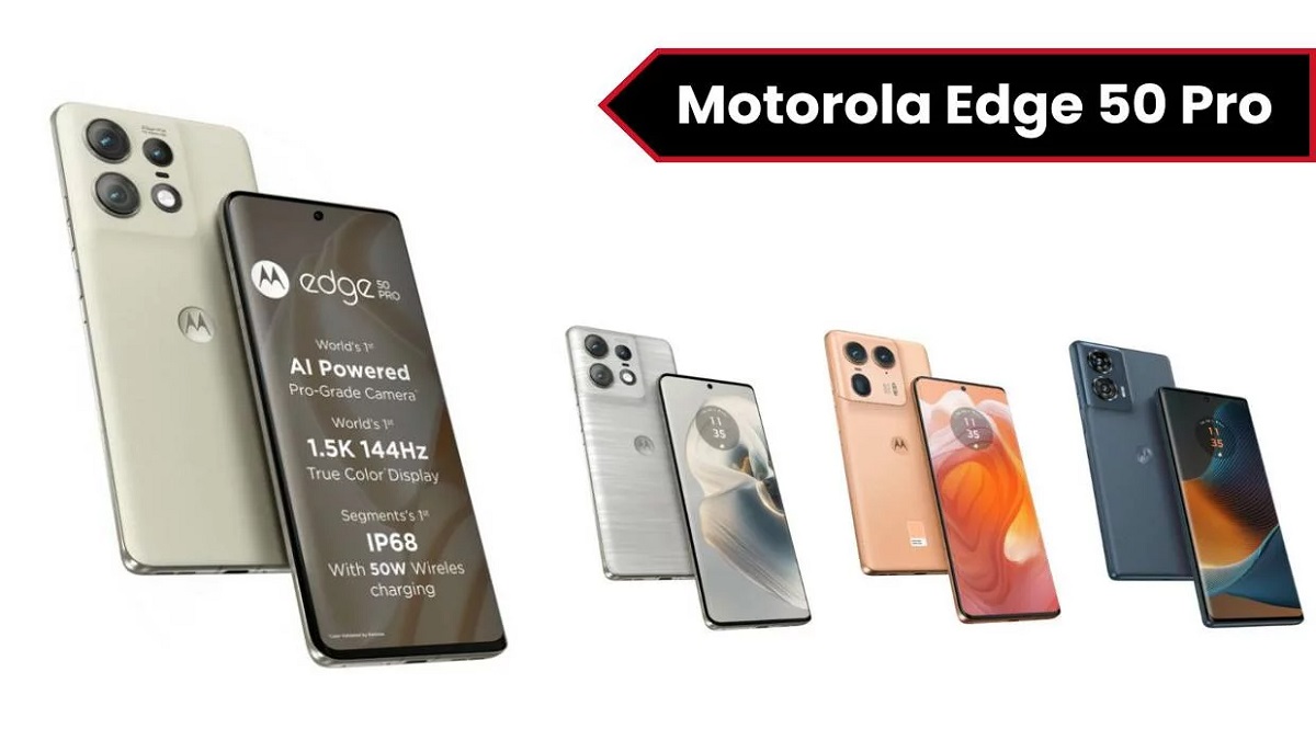 موتورولا اج 50 پرو (Motorola Edge 50 Pro) در یک رنگ جدید وارد بازار هند می‌شود