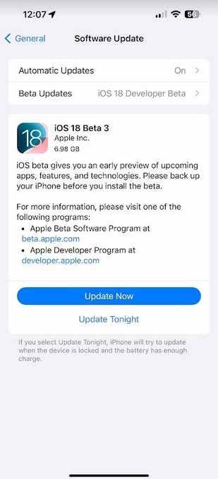 اپل iOS 18 Public Beta 1 را منتشر کرد