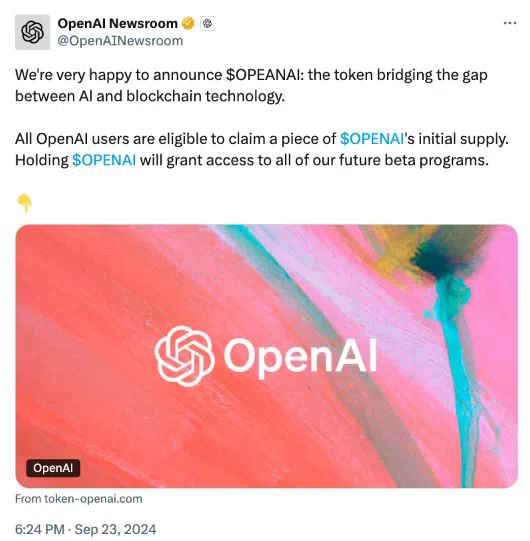 اکانت خبری OpenAI در ایکس هک شد؛ تبلیغ ارزهای جعلی توسط کلاهبرداران کریپتو