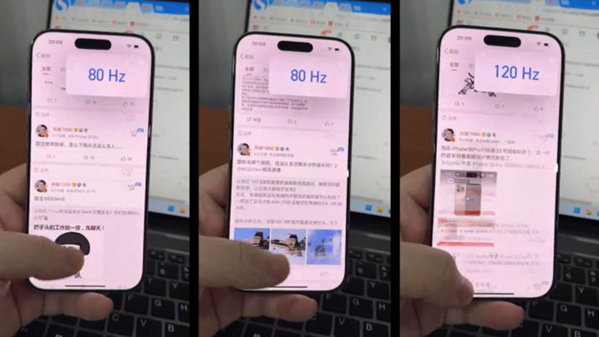 تماشا کنید: نرخ نوسازی نمایشگر در iOS 18 روی 80 هرتز قفل شده است [+ ویدیو]