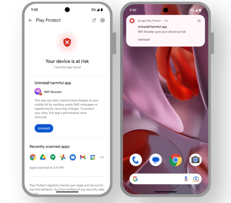 سرویس Play Protect گوگل به‌طور خودکار مجوزهای برنامه‌های مخرب اندروید را لغو می‌کند
