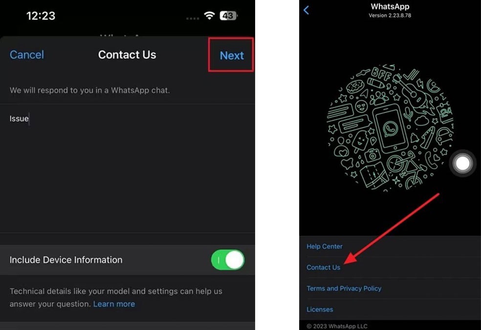 رفع مشکل تنظیم تاریخ و ساعت در واتساپ