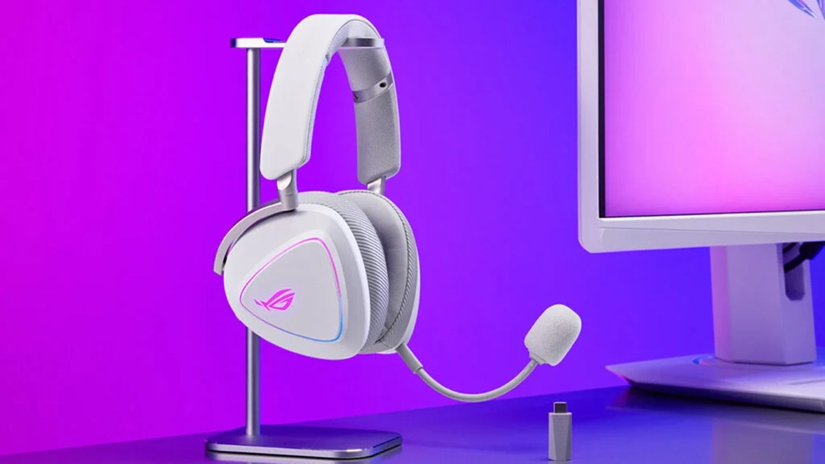هدفون گیمینگ ROG Delta 2 در رنگ Moonlight White معرفی شد