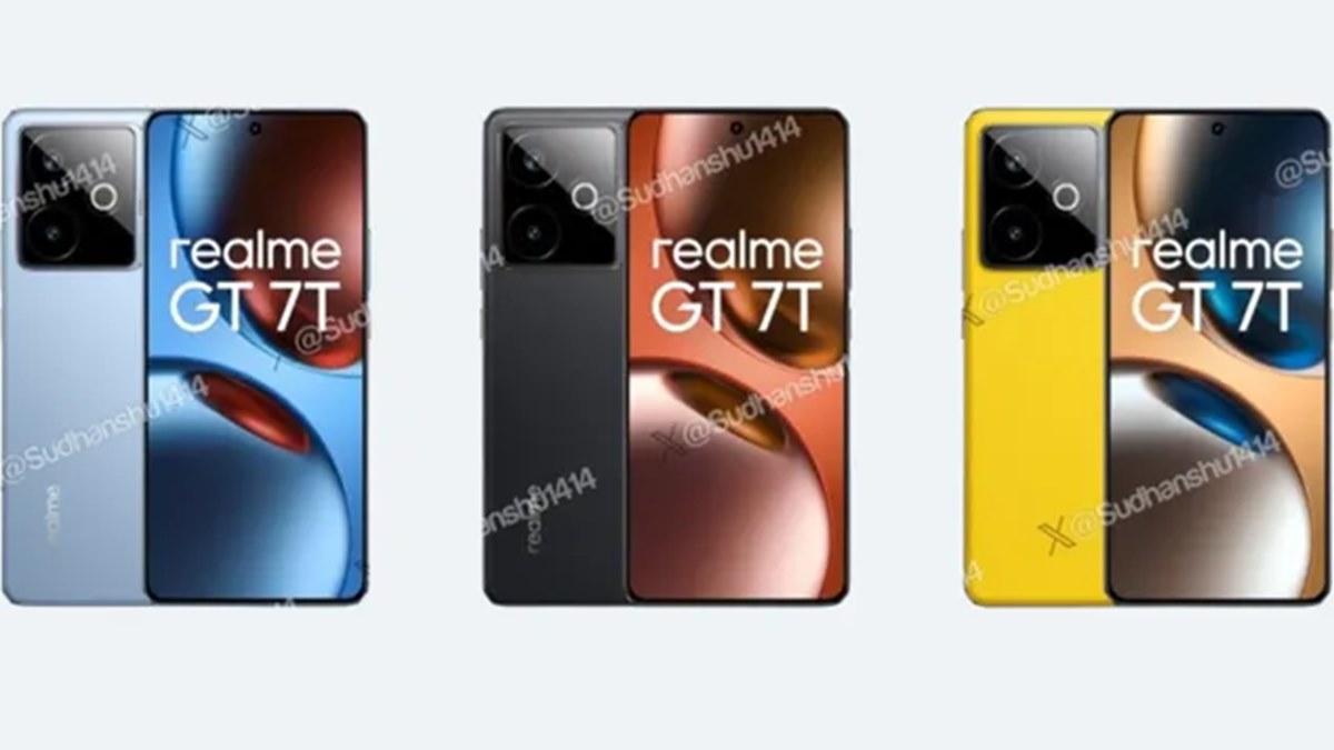 رندرهای جدیدی از گوشی Realme GT 7T در رنگ‌های مختلف منتشر شد