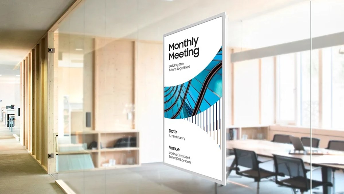 تابلوی دیجیتال کم‌مصرف سامسونگ با نمایشگر کاغذی رنگی به بازار جهانی آمد