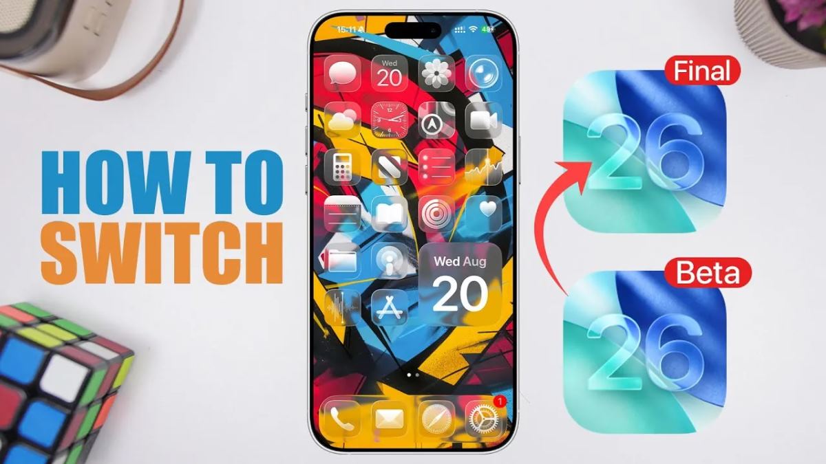 آموزش ارتقا آیفون از نسخه بتای سیستم عامل iOS 26 به نسخه نهایی