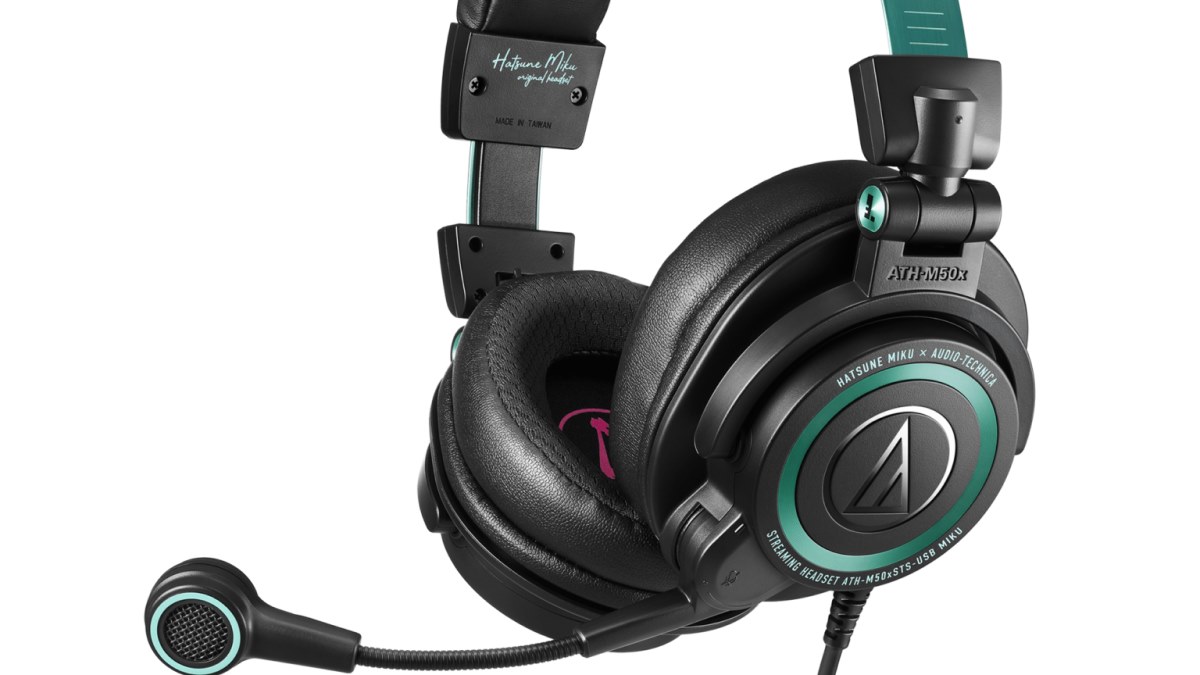 از هدست آئودیو تکنیکا مدل ATH-M50xSTS-USB MIKU برای استریم، بازی و تولید محتوا رونمایی شد