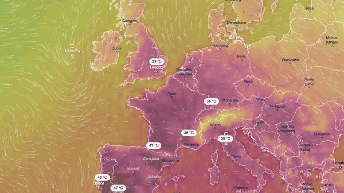 گرمای بی‌سابقه رکوردهای دما را در بخش‌هایی از اروپا شکست