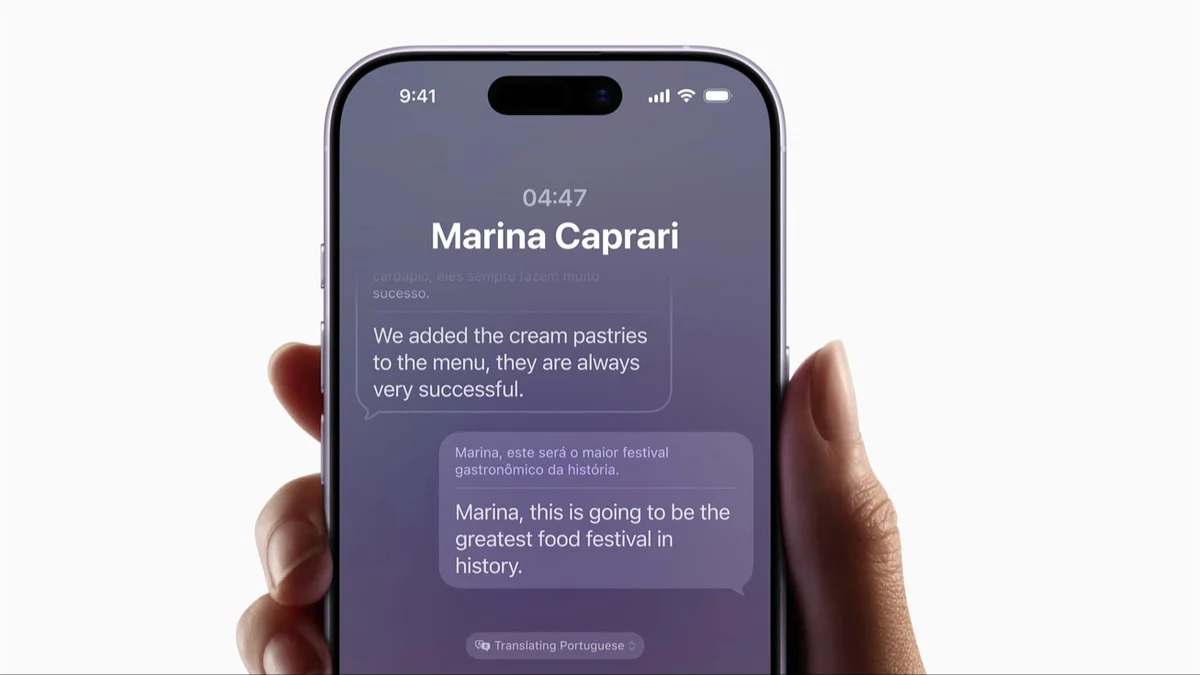 ترجمه زنده آیفون