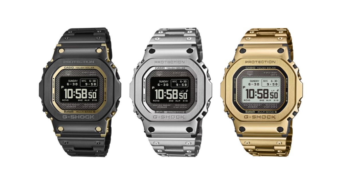 کاسیو از نسخه تمام فلزی ساعت جی-شاک GMW-BZ5000 رونمایی کرد