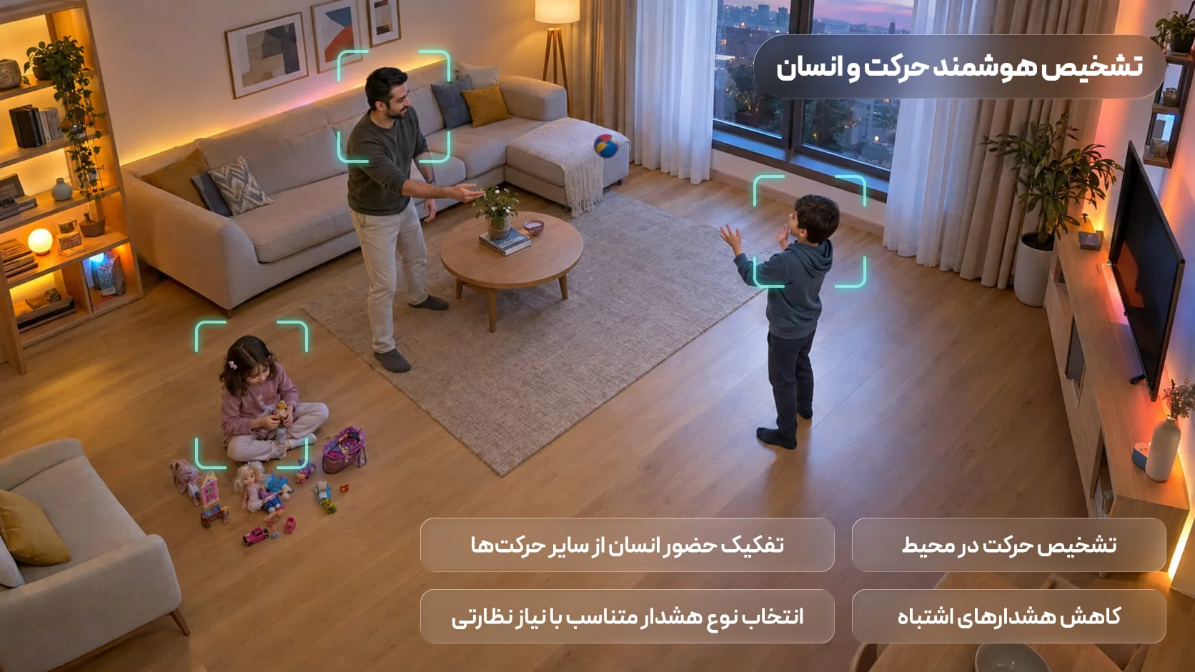 تشخیص حرکت انسان و دنبال کردن سوژه در دوربین های مداربسته شیائومی